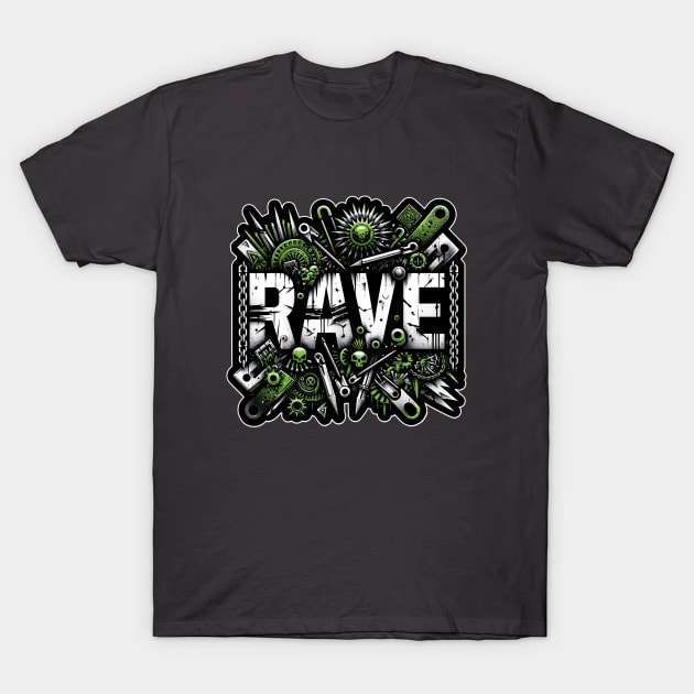 Rave | Rave Party | Futur Rave #A3 T-Shirt by AstroPunkz